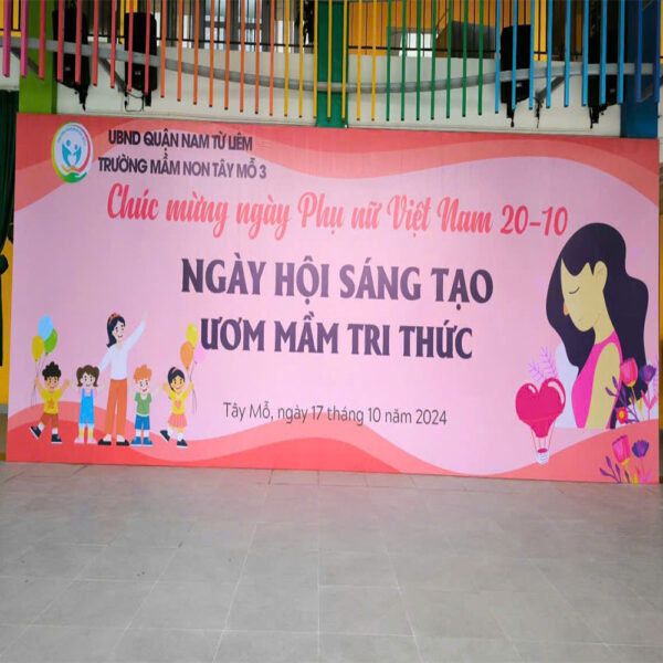 Thi Công Biển Bạt – Backdrop Trang Trí Sự Kiện, Hội Nghị Đẹp - Ảnh 4