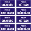 Biển phòng ban – Giải pháp nhận diện chuyên nghiệp cho mọi doanh nghiệp