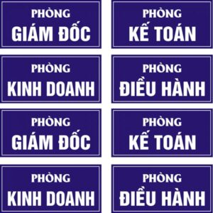 Biển phòng ban – Giải pháp nhận diện chuyên nghiệp cho mọi doanh nghiệp
