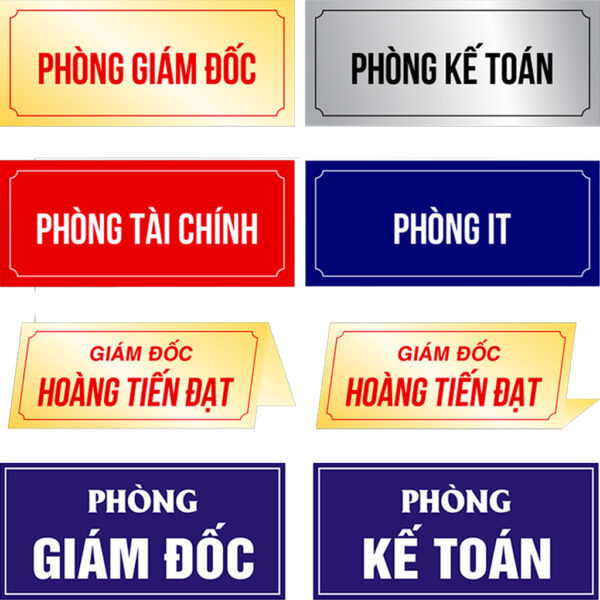 Biển phòng ban – Giải pháp nhận diện chuyên nghiệp cho mọi doanh nghiệp - Ảnh 5