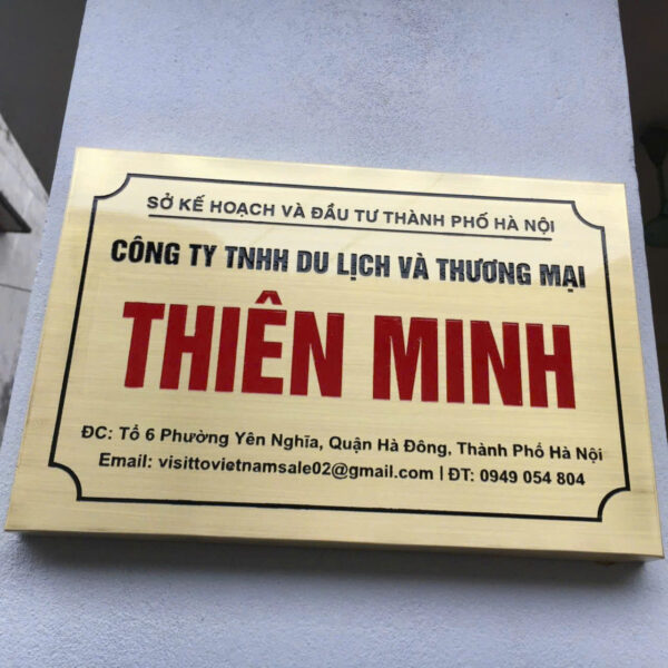 Biển công ty - Biển phòng ban - Biển công ty inox - Ảnh 3