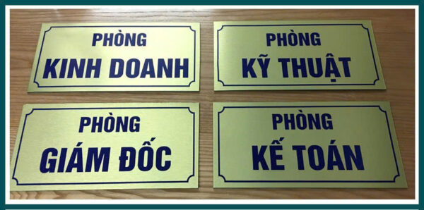 Biển công ty - Biển phòng ban - Biển công ty inox - Ảnh 4
