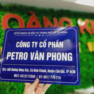 Biển công ty - Biển phòng ban - Biển công ty inox