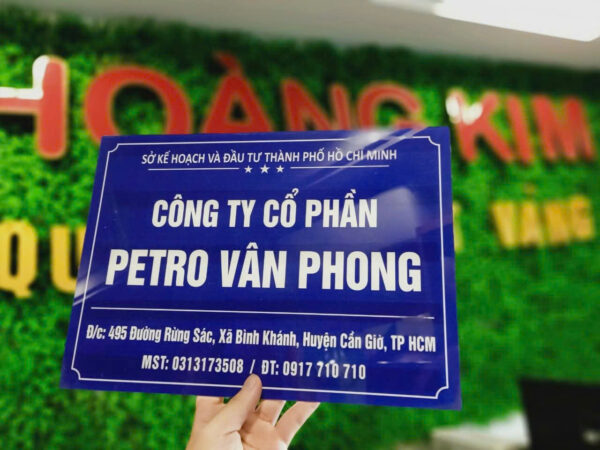 Biển công ty - Biển phòng ban - Biển công ty inox