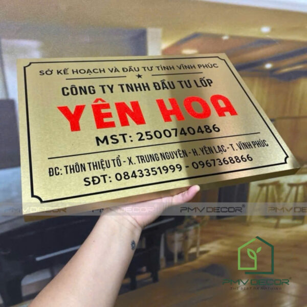 Biển công ty - Biển phòng ban - Biển công ty inox - Ảnh 20