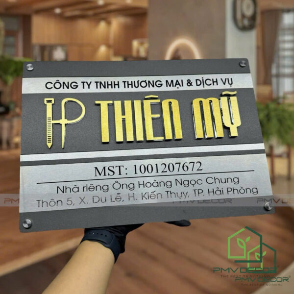 Biển công ty - Biển phòng ban - Biển công ty inox - Ảnh 19